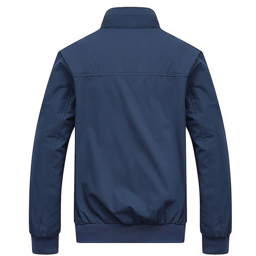 Cazadora Bomber Hombre Slim Con Capucha – Béisbol Casual Color Sólido Talla M-8XL