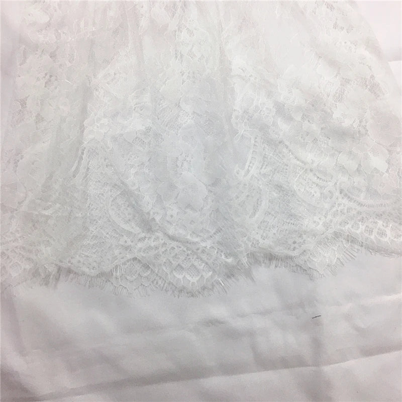 Women's Sheer Lace and Tulle Mini Skirt – Sexy Summer, Black & White