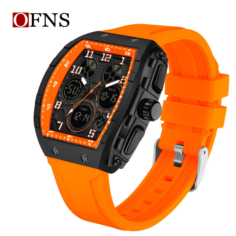 Reloj Digital Barril Multifunción Unisex – Cronometro Alarma Luminoso Resistente al Agua 50M