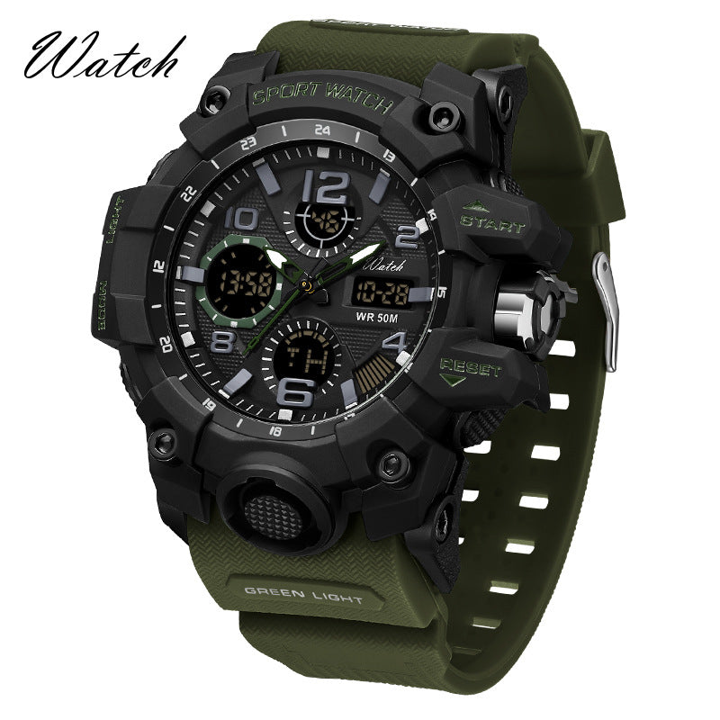 Sanda Multifunction Digital Sports Watch – Luminous Alarm Water Resistant 50M Unisex