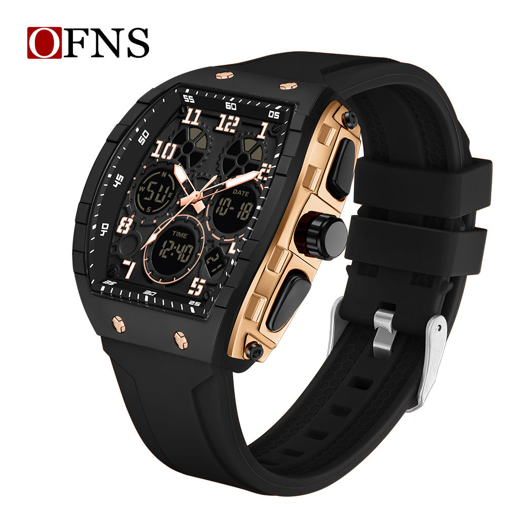 Reloj Digital Barril Multifunción Unisex – Cronometro Alarma Luminoso Resistente al Agua 50M