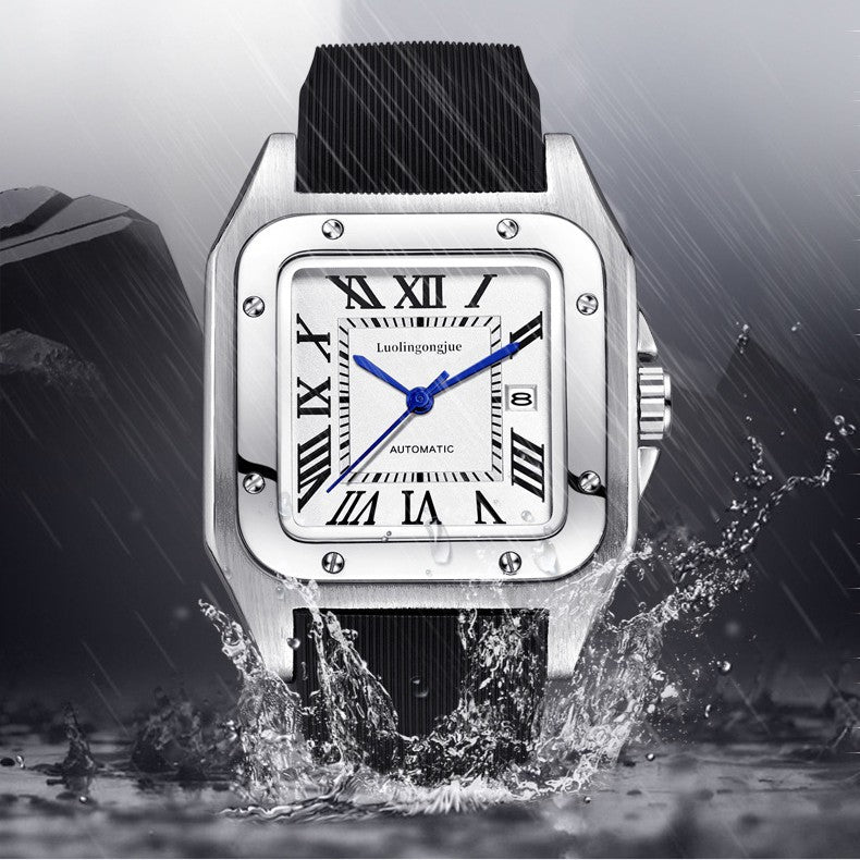Reloj Mecánico Automático Skeleton – Esfera Grande 41.5mm Zafiro Resistente al Agua