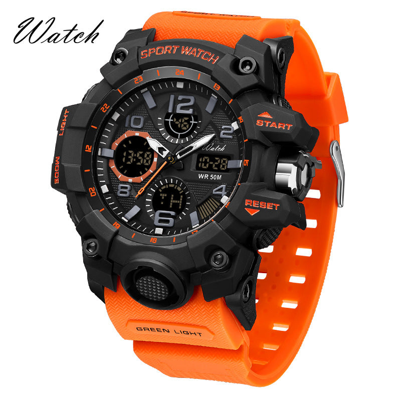 Sanda Multifunction Digital Sports Watch – Luminous Alarm Water Resistant 50M Unisex