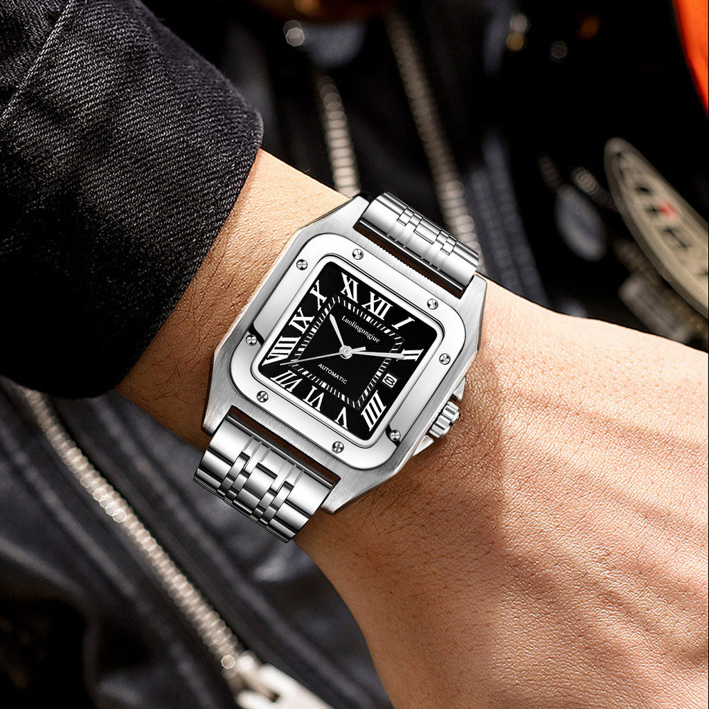 Reloj Mecánico Automático Skeleton – Esfera Grande 41.5mm Zafiro Resistente al Agua
