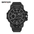 Sanda Multifunction Digital Sports Watch – Luminous Alarm Water Resistant 50M Unisex