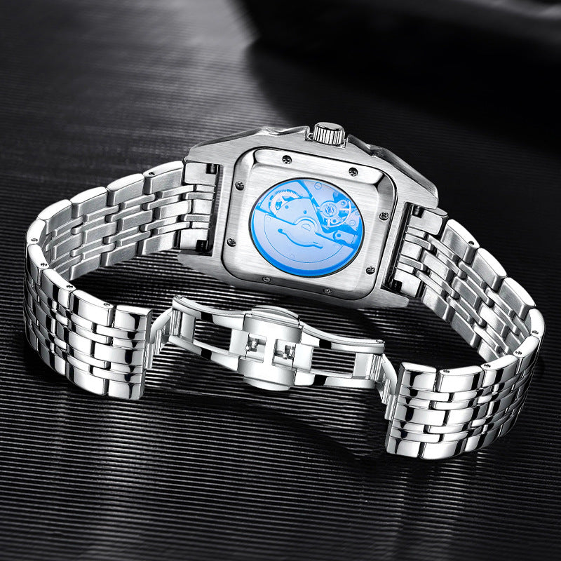 Reloj Mecánico Automático Skeleton – Esfera Grande 41.5mm Zafiro Resistente al Agua
