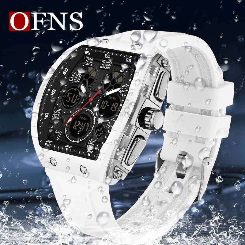 Reloj Digital Barril Multifunción Unisex – Cronometro Alarma Luminoso Resistente al Agua 50M