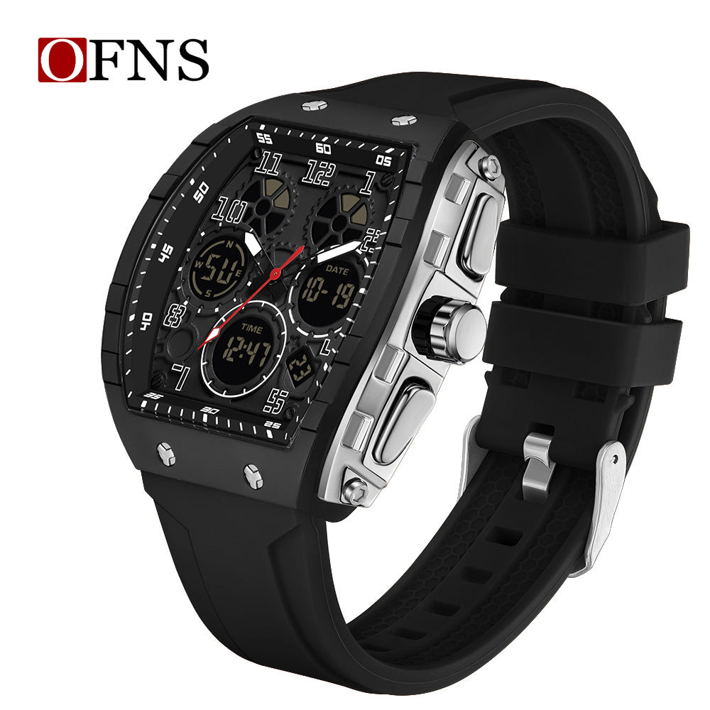 Reloj Digital Barril Multifunción Unisex – Cronometro Alarma Luminoso Resistente al Agua 50M