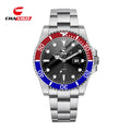 Reloj de Cuarzo Luminoso Hombre – Esfera Verde Resistente al Agua 30M Correa Silicona
