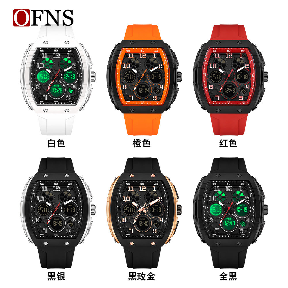 Reloj Digital Barril Multifunción Unisex – Cronometro Alarma Luminoso Resistente al Agua 50M