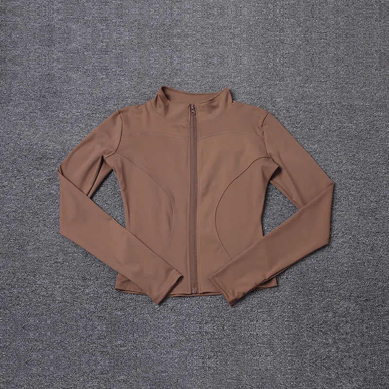 Chaqueta Deportiva Mujer Manga Larga – Yoga, Gym & Running, Secado Rápido