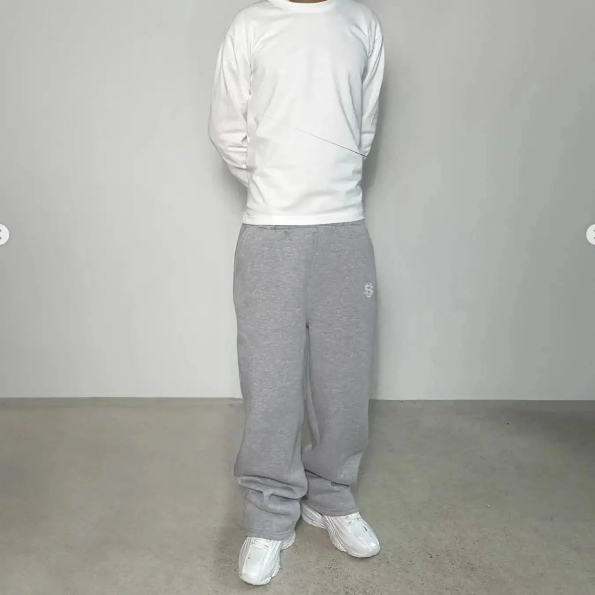 Pantalones deportivos casuales para hombre de corte recto, con cremallera, bordado y cordón en la cintura (para otoño)