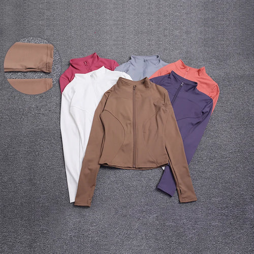 Chaqueta Deportiva Mujer Manga Larga – Yoga, Gym & Running, Secado Rápido