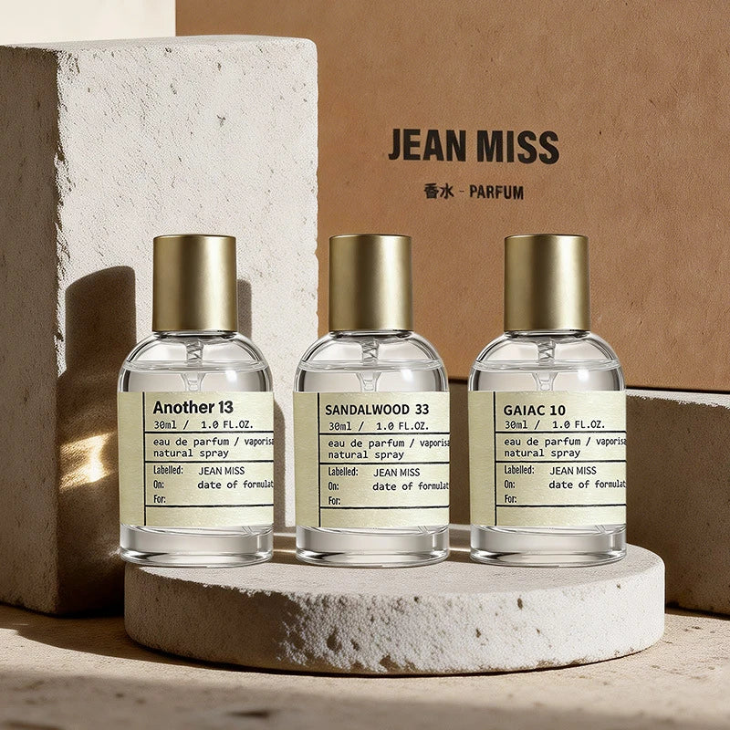 Set Regalo Mini Perfumes 3x25ml Unisex – Sándalo Cálido Amaderado Frutal Eau de Toilette Larga Duración