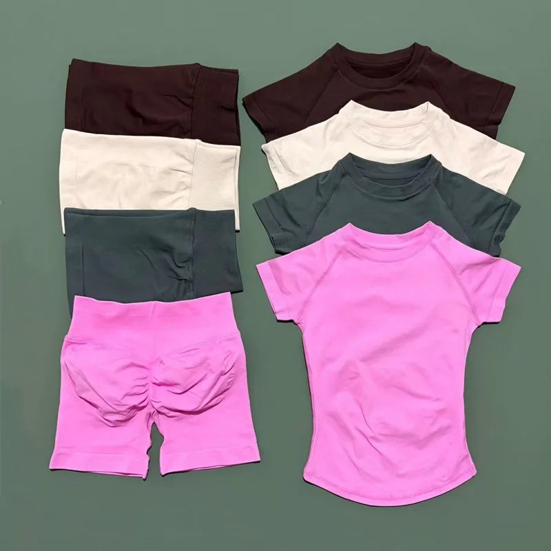 Set Deportivo Mujer 2 Piezas Sin Costuras – Yoga, Gym & Running, Verano