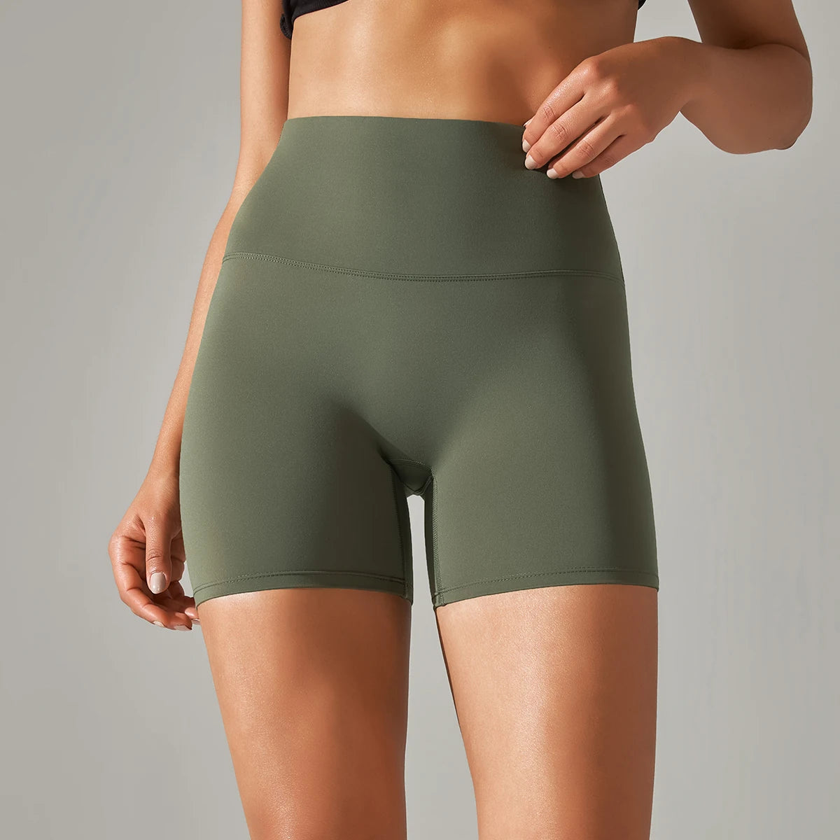 Shorts Mujer Yoga Running Ciclismo Cintura Alta – Transpirables Deportivos Gym Fitness Verano
