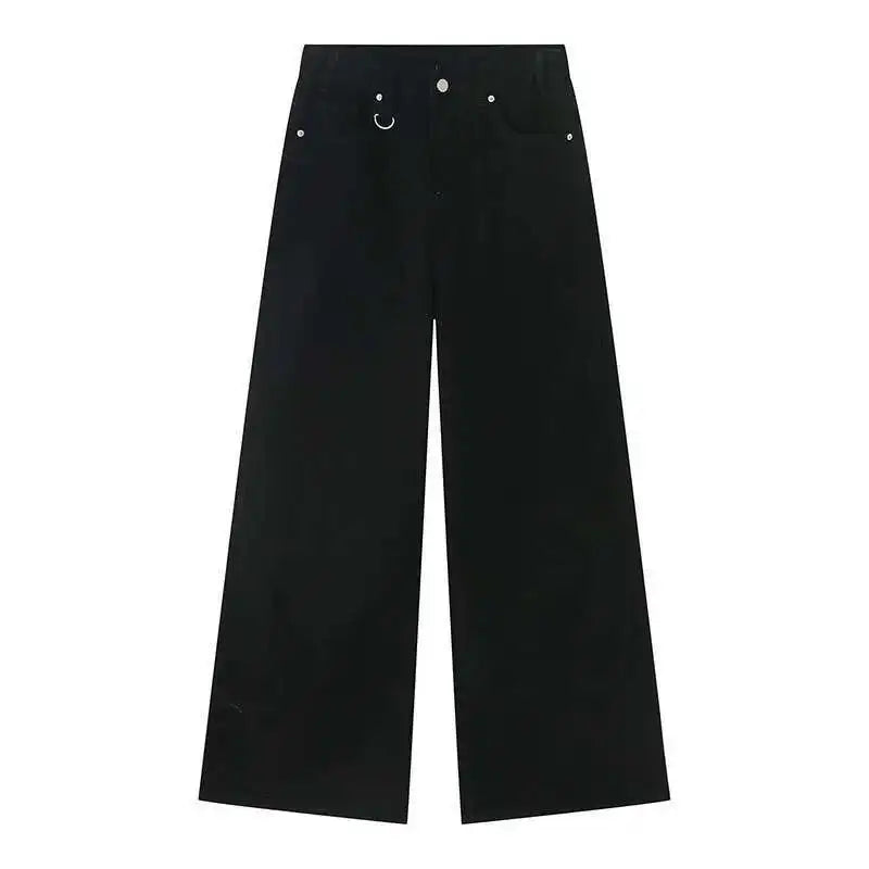 Vaqueros Hombre Camuflaje Pierna Ancha – Denim Casual Vintage Lavado, Talla XS-XL