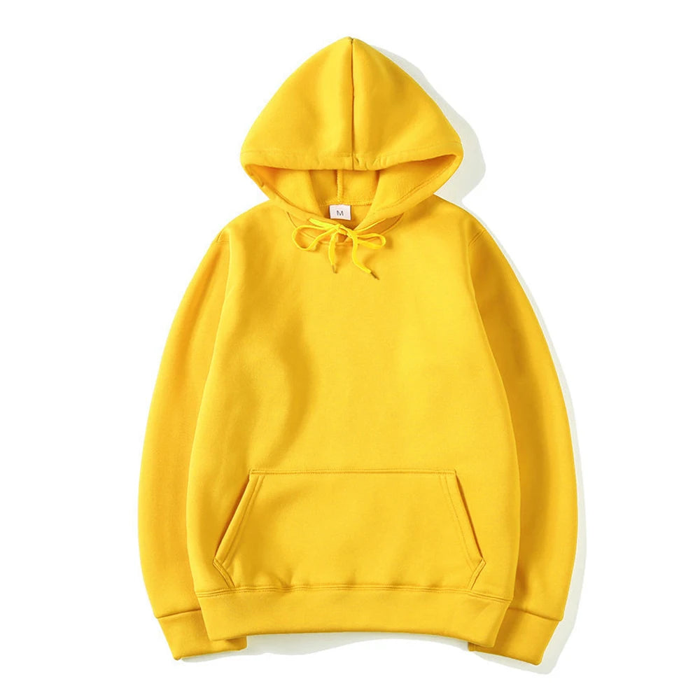 Unisex Oversized Solid Color Hoodie – Casual Men's Women's Spring Autumn Hoodie