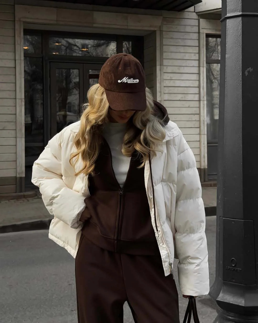 Chaqueta de Chándal con Capucha y Cremallera Amarilla