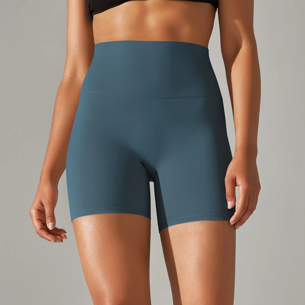 Shorts Mujer Yoga Running Ciclismo Cintura Alta – Transpirables Deportivos Gym Fitness Verano
