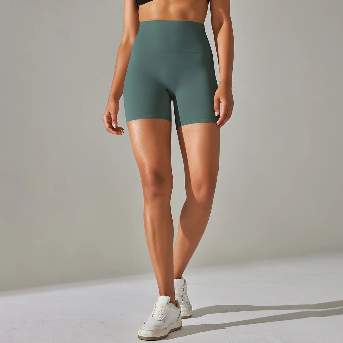 Shorts Mujer Yoga Running Ciclismo Cintura Alta – Transpirables Deportivos Gym Fitness Verano