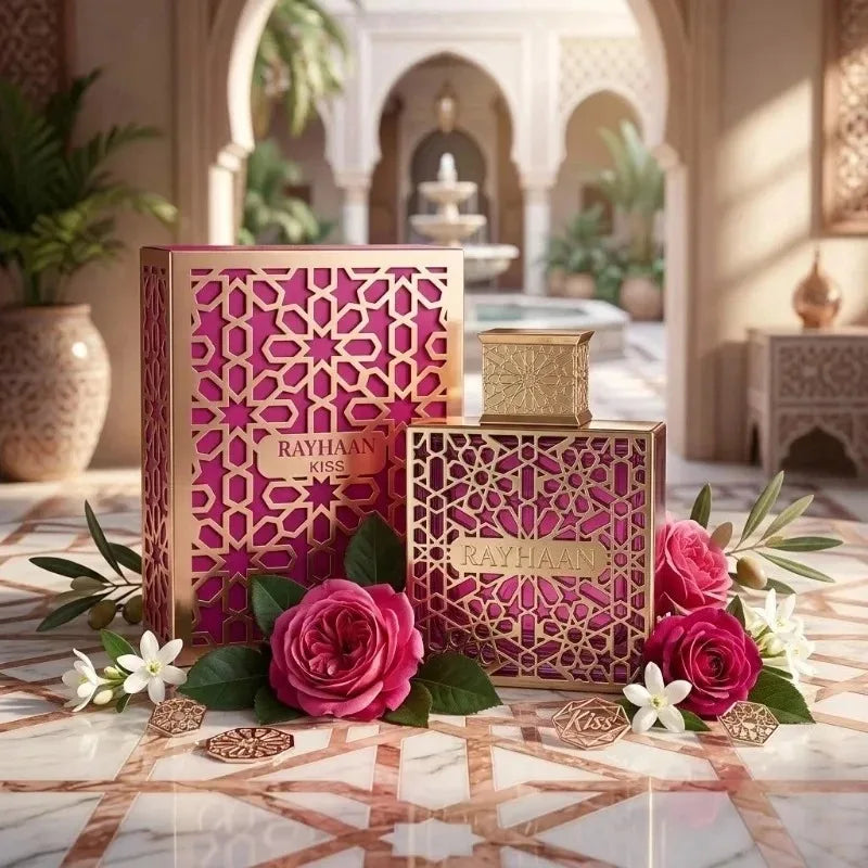 RAYHAAN Perfume Unisex Árabe 100ml – Vainilla Almizle Madera Cálido Elegante Larga Duración