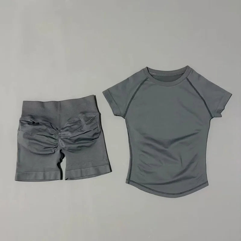 Set Deportivo Mujer 2 Piezas Sin Costuras – Yoga, Gym & Running, Verano