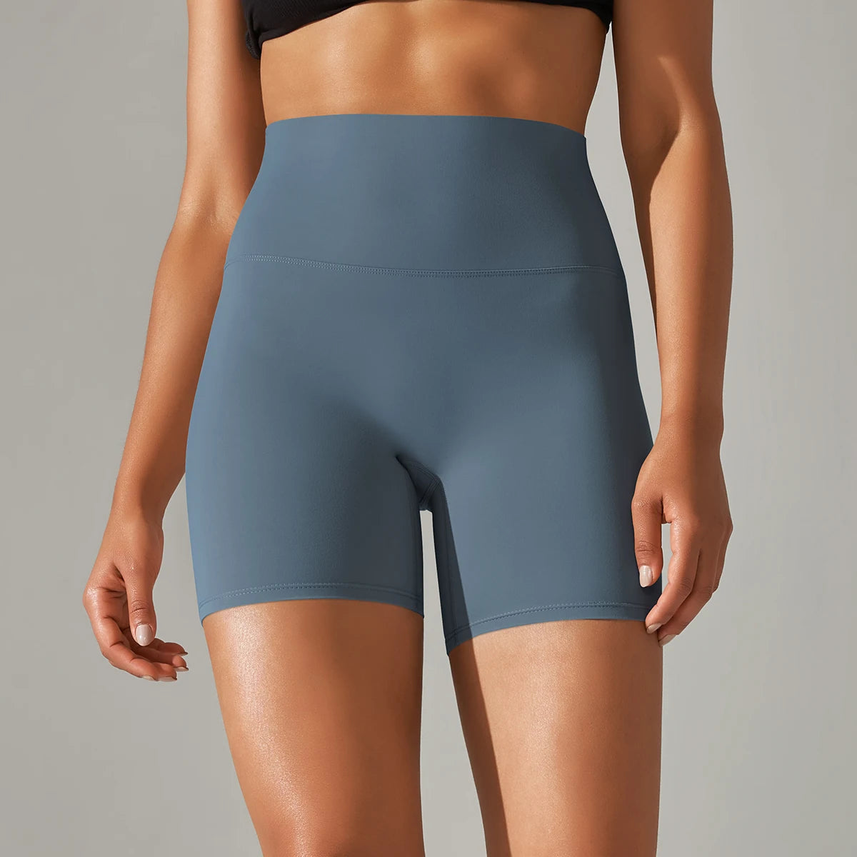 Shorts Mujer Yoga Running Ciclismo Cintura Alta – Transpirables Deportivos Gym Fitness Verano