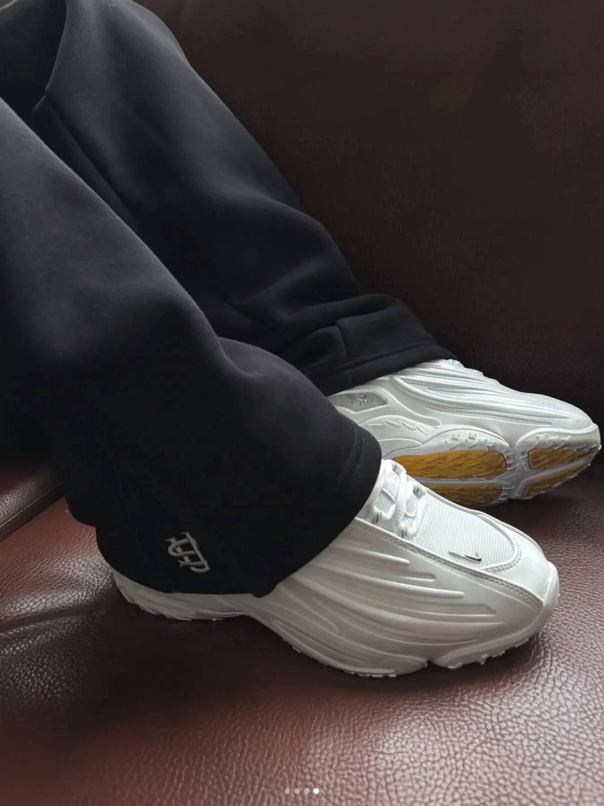Pantalones deportivos casuales para hombre de corte recto, con cremallera, bordado y cordón en la cintura (para otoño)