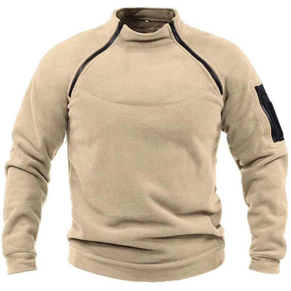 Sudadera Táctica Militar con Media Cremallera para Hombre