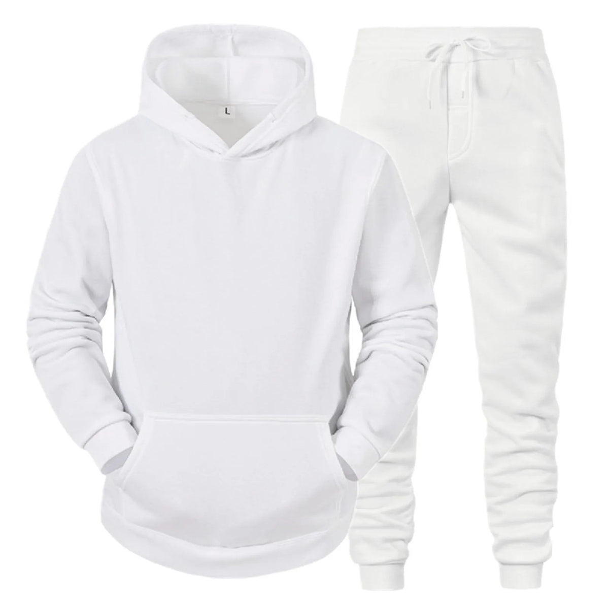 Conjunto Deportivo Hombre Sudadera con Capucha + Pantalones – Chándal Running Jogging Primavera
