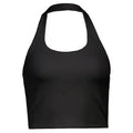 Women's Ribbed Halter Tank Top – Open U-Back, Slim Fit Y2K