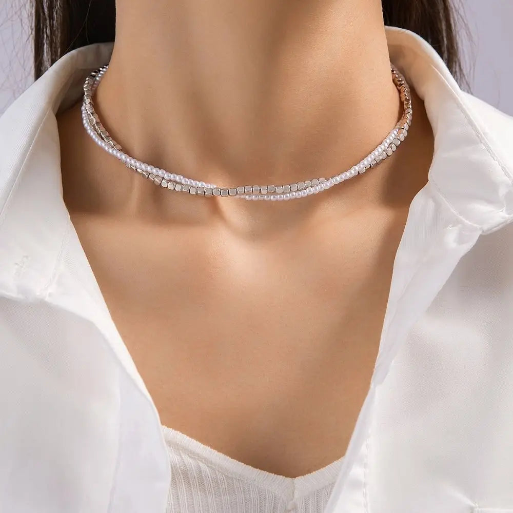 Collar Triángulo con Flecos Boho – Cadena Larga Dorada Clavicular Moda Chic
