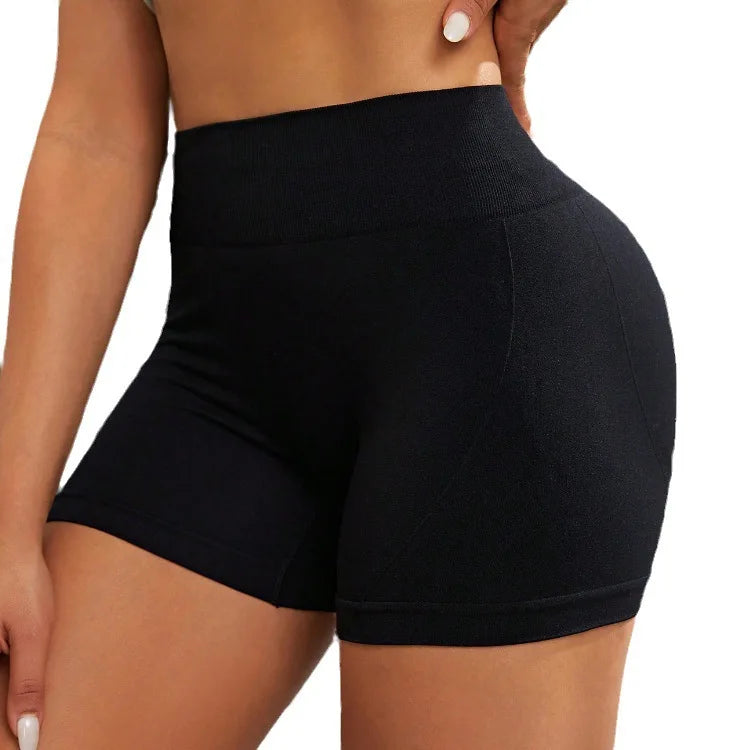 Women's High-Waisted Cycling & Yoga Fitness Shorts – Breathable, Athletic