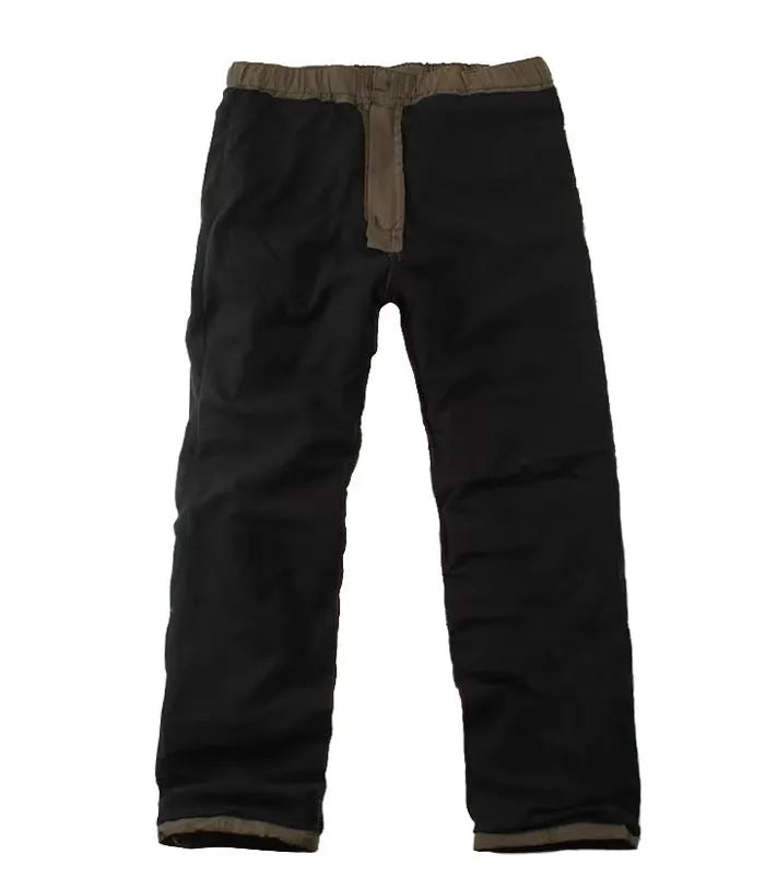 Men's fleece cargo pants: tactical, casual, jogger-style (size 3XL). Loose-fit Korean style, warm and thermal; ideal for hiking and running.