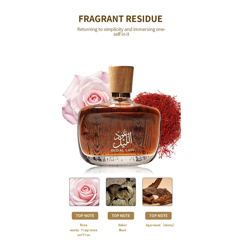 Aceite de Perfume Árabe para Mujer 100ml – Sándalo Oriental Fragancia Misteriosa