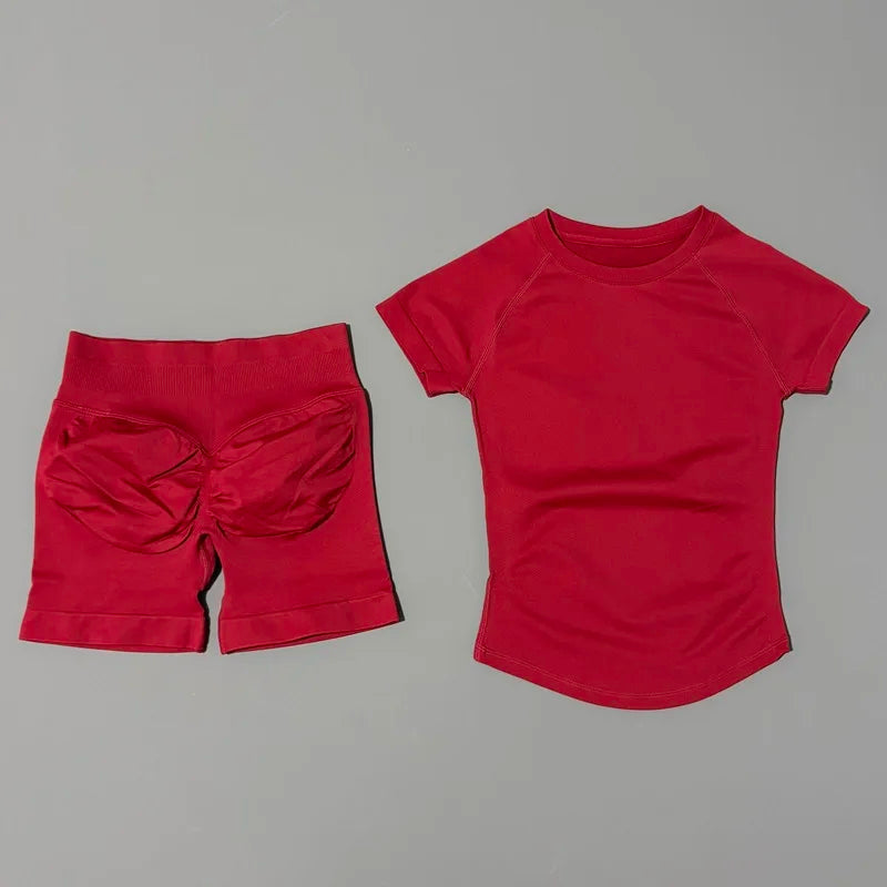 Set Deportivo Mujer 2 Piezas Sin Costuras – Yoga, Gym & Running, Verano