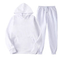 Conjunto Chándal Hombre 2 Piezas Hoodie + Pantalón – Deportivo Casual Color Sólido, Talla S-3XL