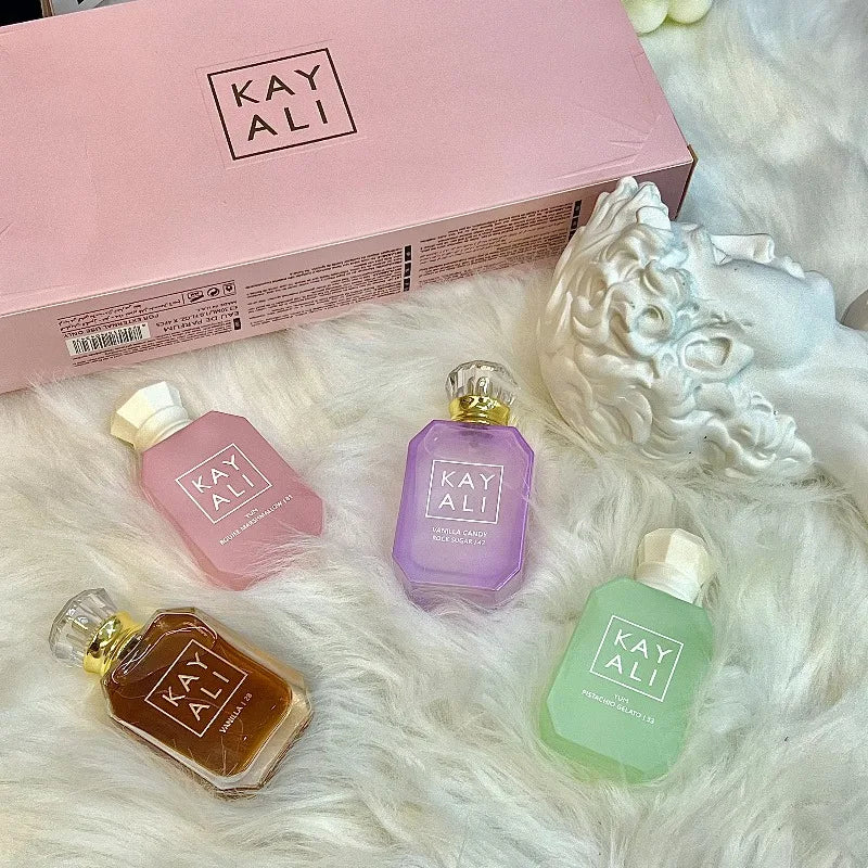 KAYALI Set Perfume Árabe Unisex 4x30ml – Colección Mini Viaje Vainilla Oriental Lujo