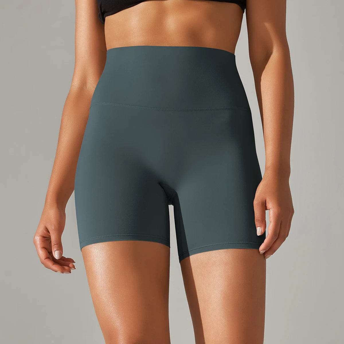 Shorts Mujer Yoga Running Ciclismo Cintura Alta – Transpirables Deportivos Gym Fitness Verano