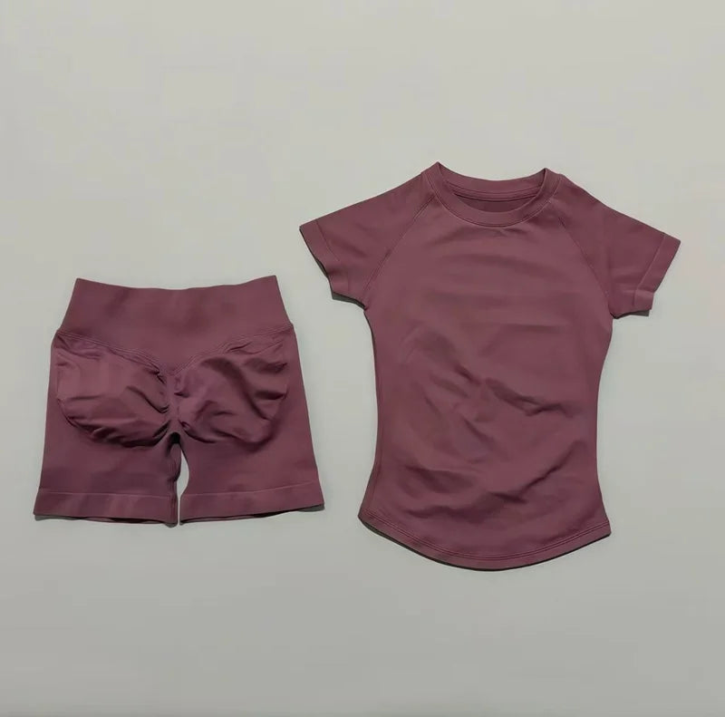 Set Deportivo Mujer 2 Piezas Sin Costuras – Yoga, Gym & Running, Verano