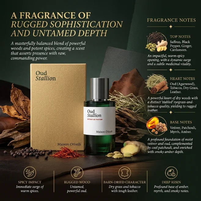 Maison Crivelli Perfume Unisex Premium 100ml – Fragancia Árabe Delicada Citas Cumpleaños