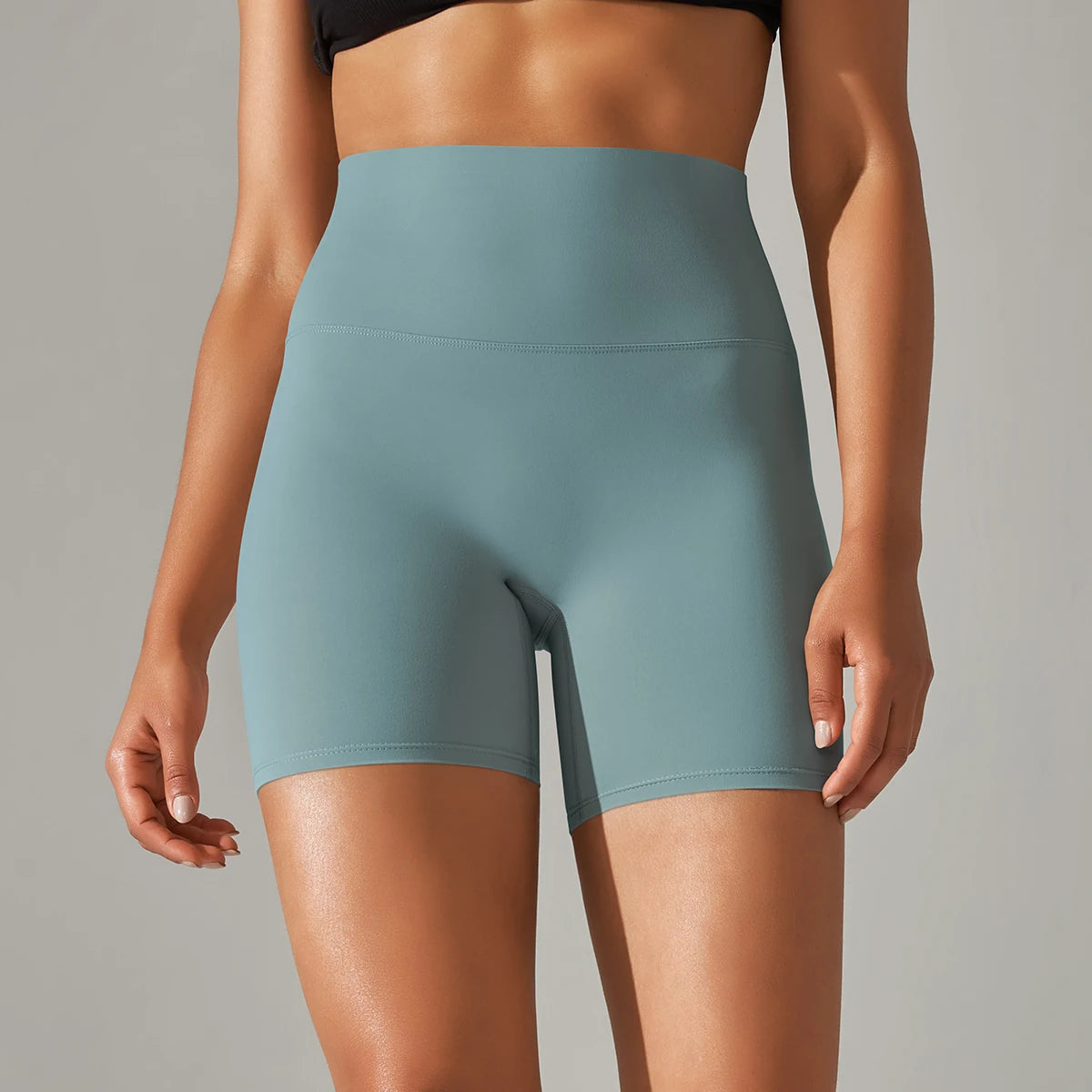 Shorts Mujer Yoga Running Ciclismo Cintura Alta – Transpirables Deportivos Gym Fitness Verano