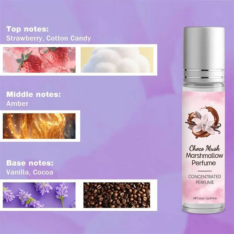 Perfume Unisex Marshmallow EDP Dulce – Algodón de Azúcar Choco Almizcle Cálido Uso Diario Chicas