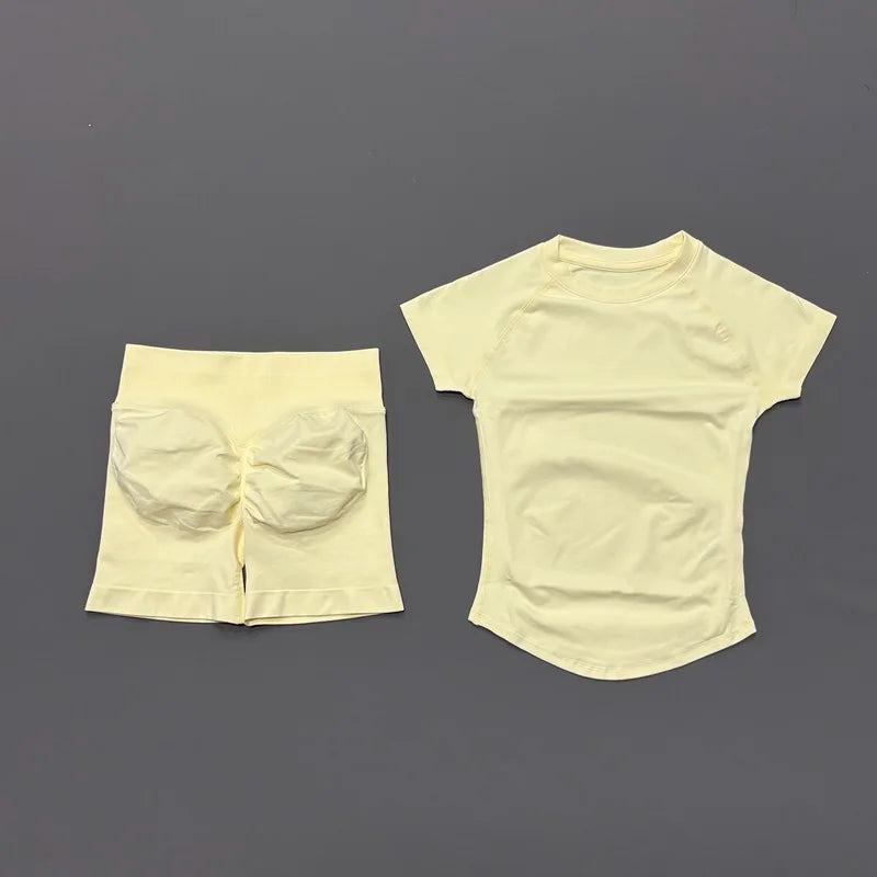 Set Deportivo Mujer 2 Piezas Sin Costuras – Yoga, Gym & Running, Verano