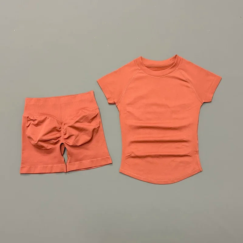 Set Deportivo Mujer 2 Piezas Sin Costuras – Yoga, Gym & Running, Verano