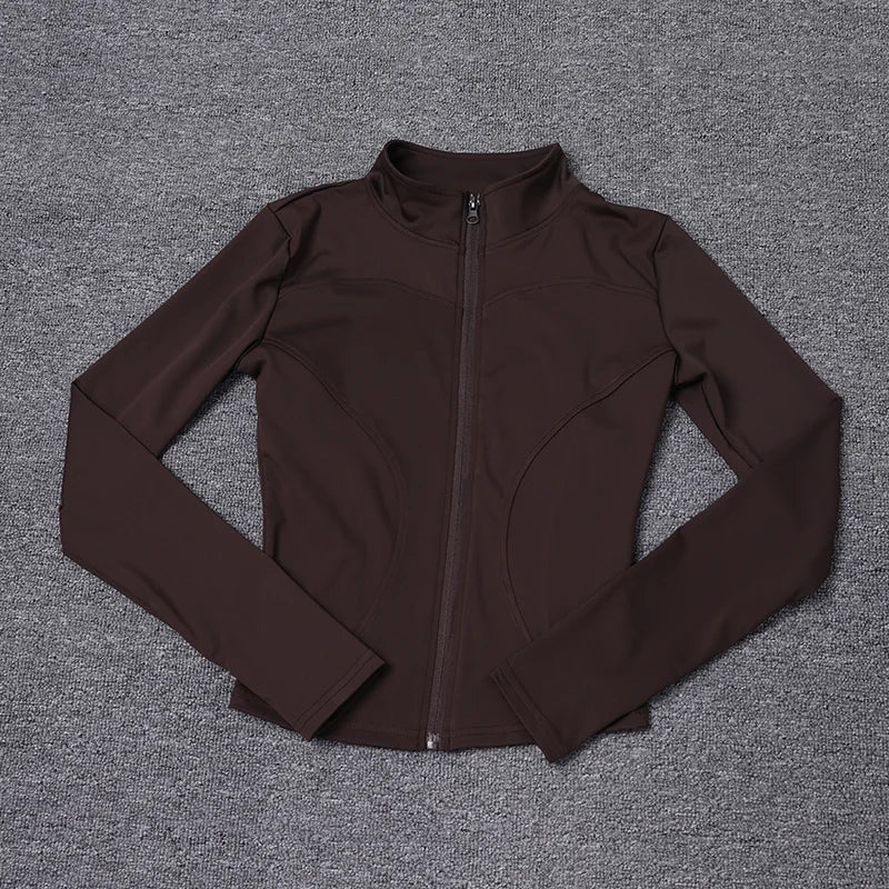 Chaqueta Deportiva Mujer Manga Larga – Yoga, Gym & Running, Secado Rápido