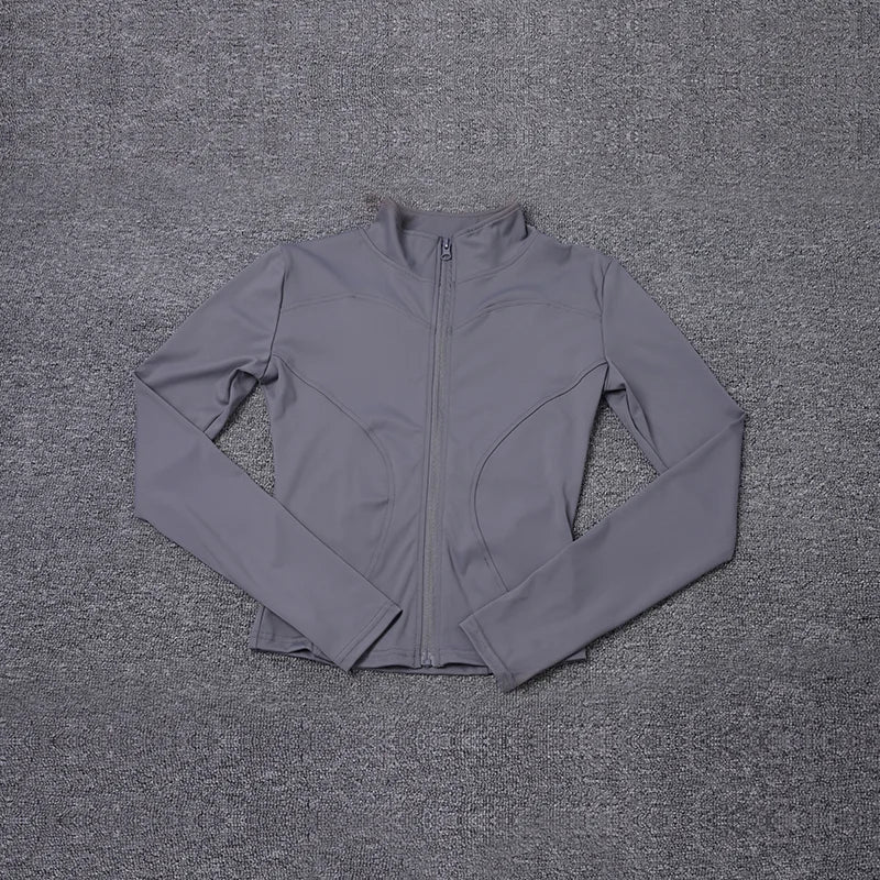 Chaqueta Deportiva Mujer Manga Larga – Yoga, Gym & Running, Secado Rápido