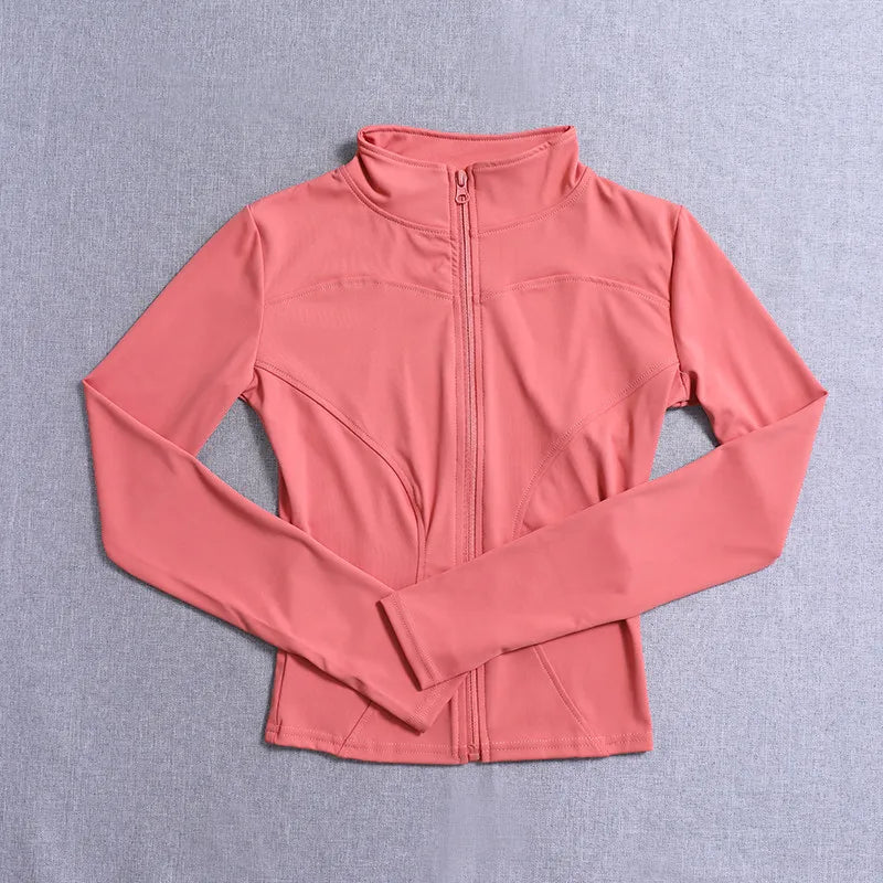 Chaqueta Deportiva Mujer Manga Larga – Yoga, Gym & Running, Secado Rápido