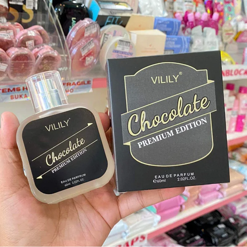 Vilily Perfume Hombre Gourmand 60ml – Chocolate Coco Café Amaderado Natural Suave Premium Spray